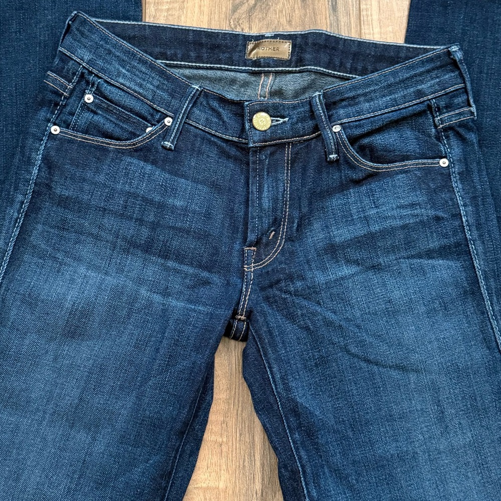 MOTHER Dark Indigo Bootcut Jeans